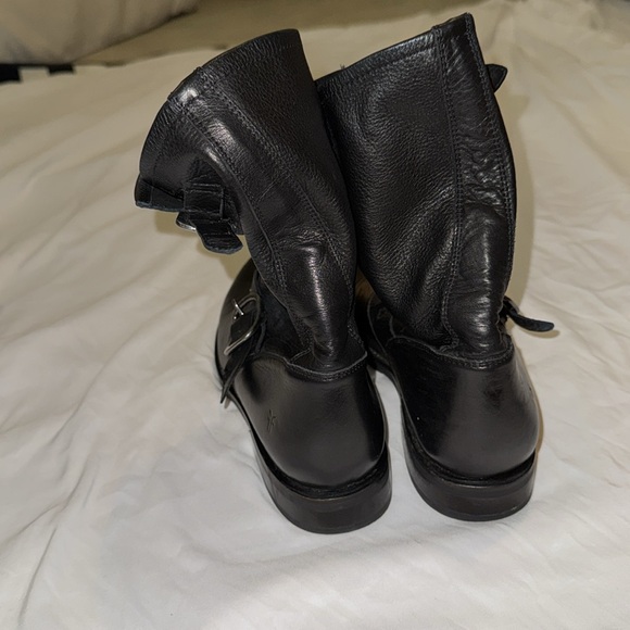 Frye Black Leather Slouchy Booties - size 9.5 - Picture 4 of 12